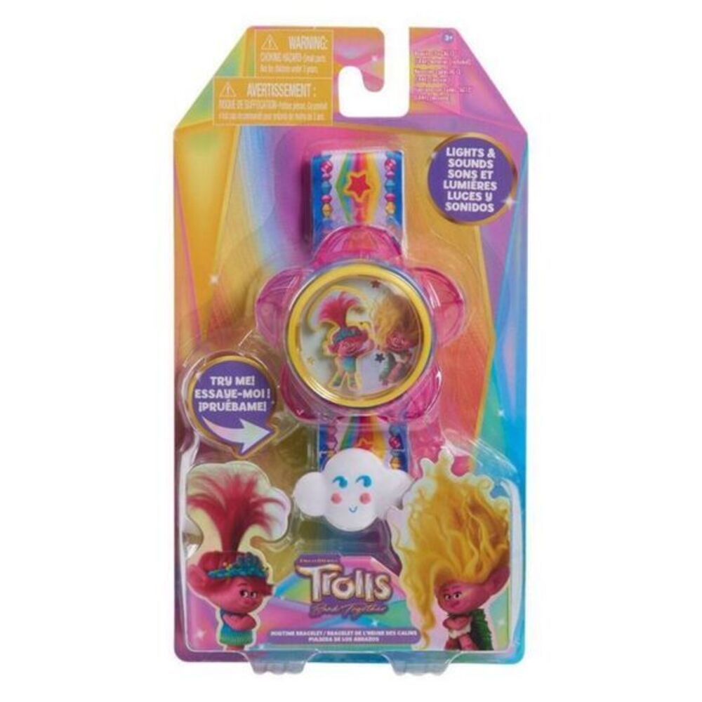 DreamWorks Trolls Band Together 9" Hug‎ Time Talking Bracelet Light & Sound